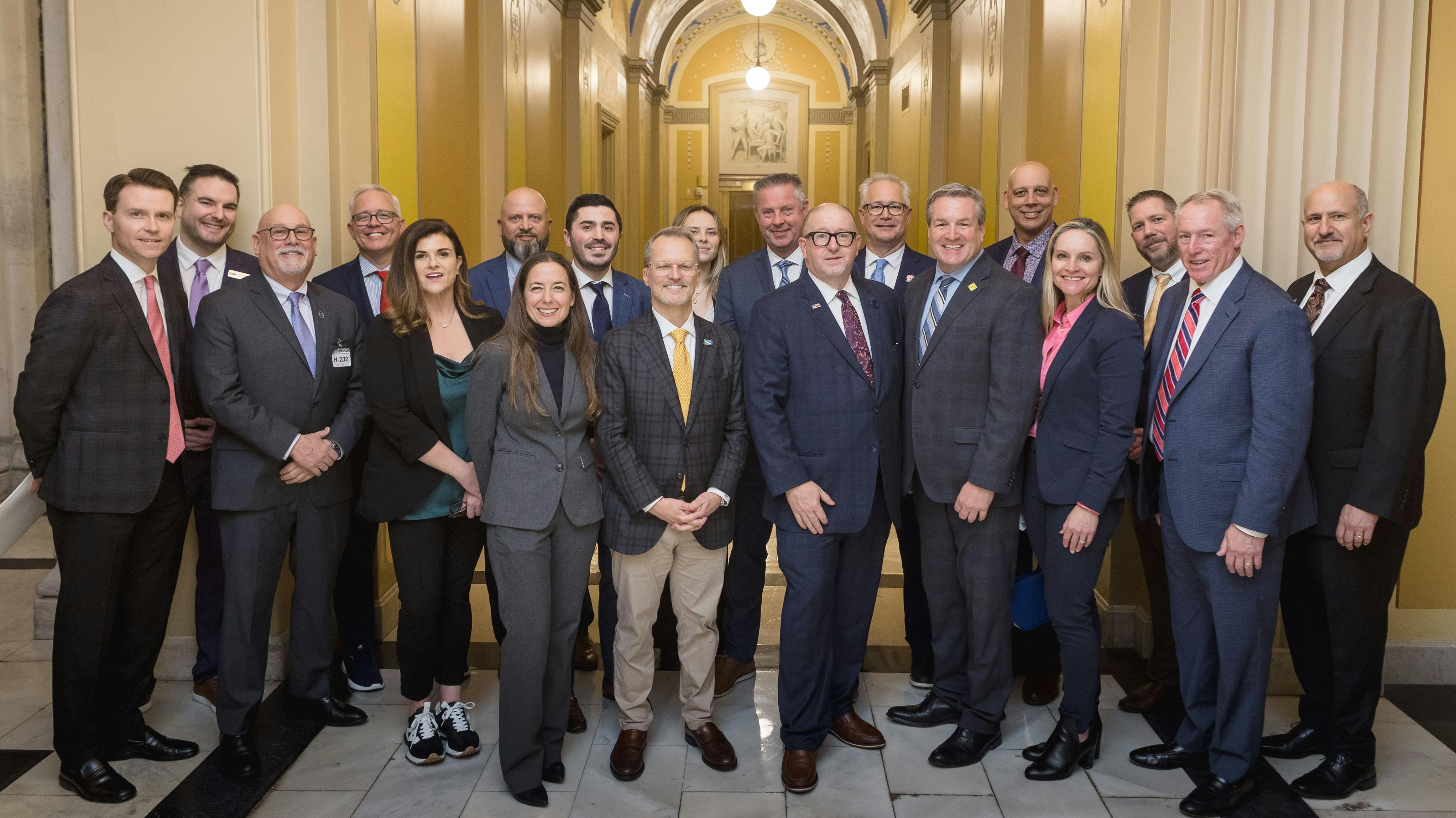 The ESA's contingent at Security Hill Day.