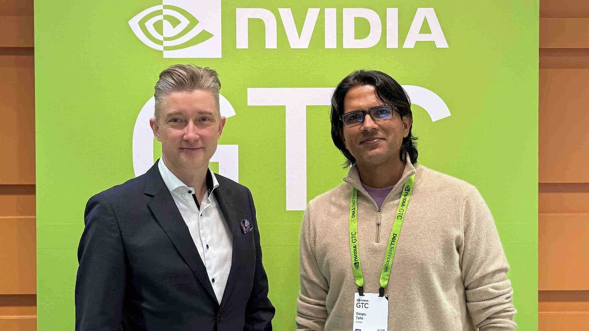 Thomas Jensen, CEO of Milestone Systems and Deepu Talla NVIDIA Vice President and General Manager.