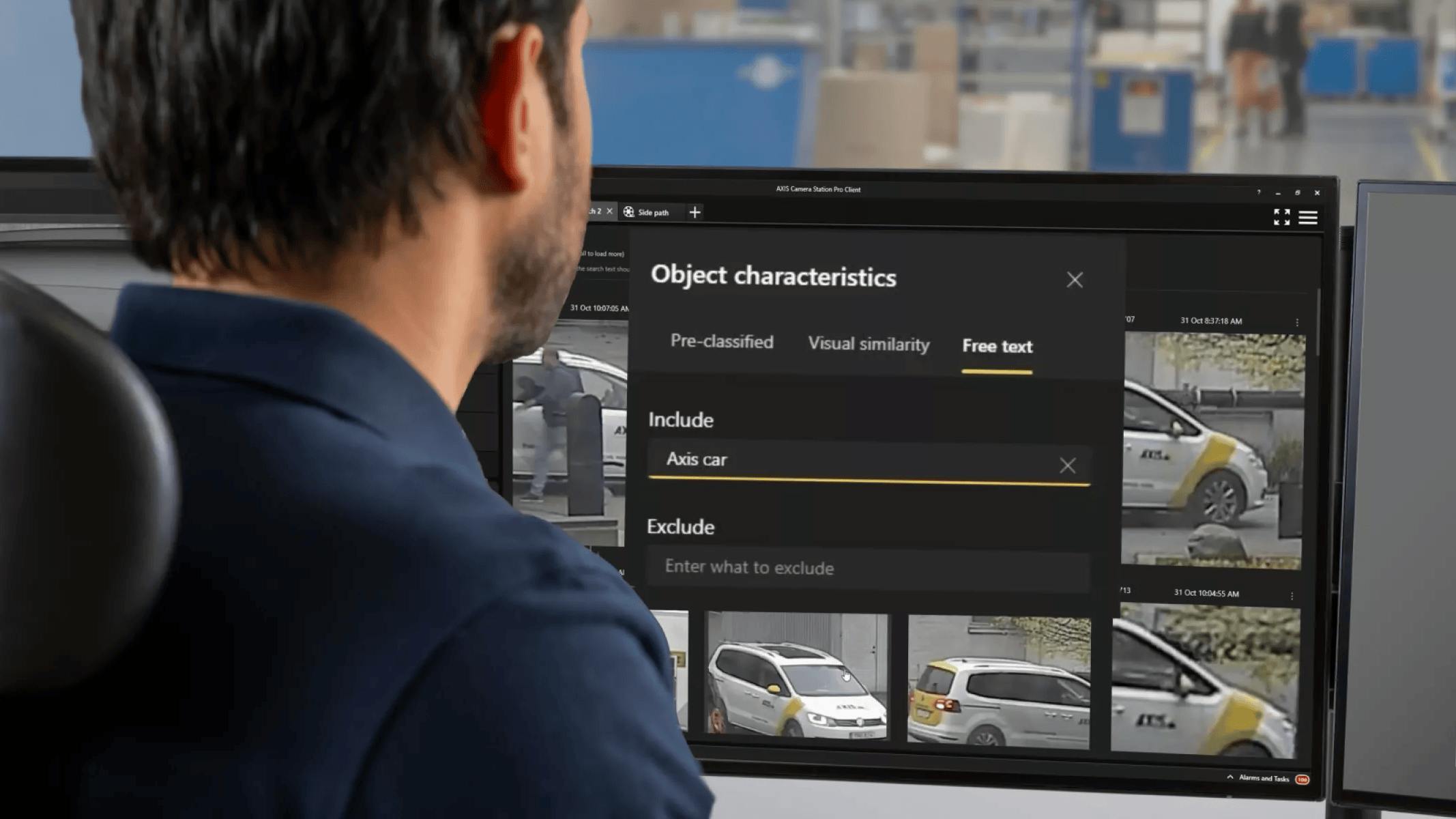 Axis Communications adds AI-powered free text search to AXIS Camera Station Pro