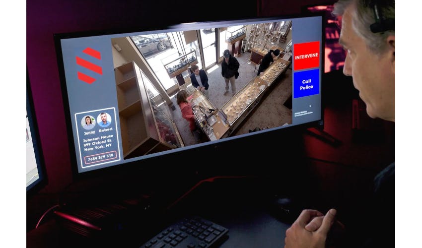 SentinelNow enables real-time monitoring, allowing security professionals to instantly assess situations and deliver immediate verbal intervention or escalate to emergency services when needed.