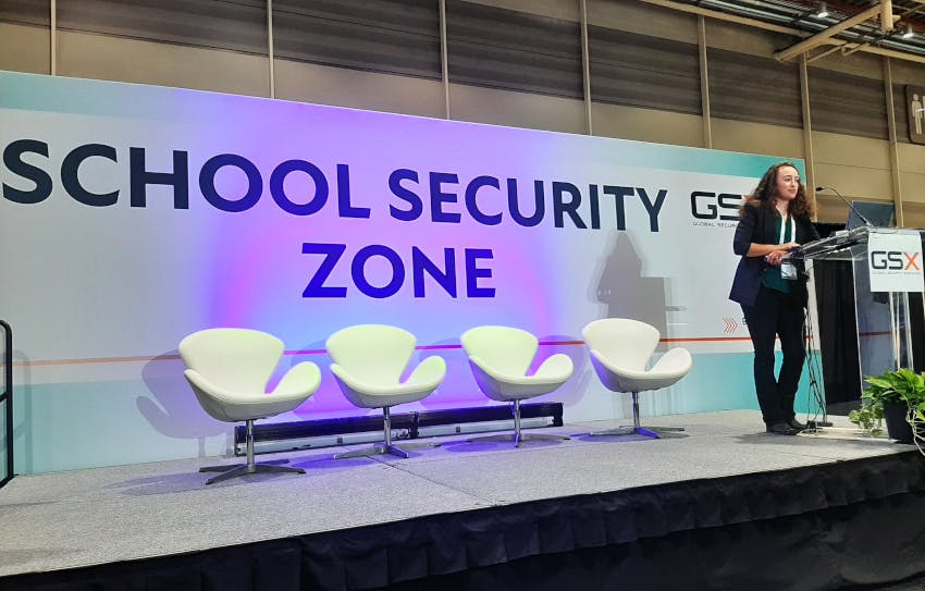 Caity Peak of Flock Safety draws on her law enforcement background to discuss how schools and cities can collaborate more effectively on safety during a GSX 2025 session.