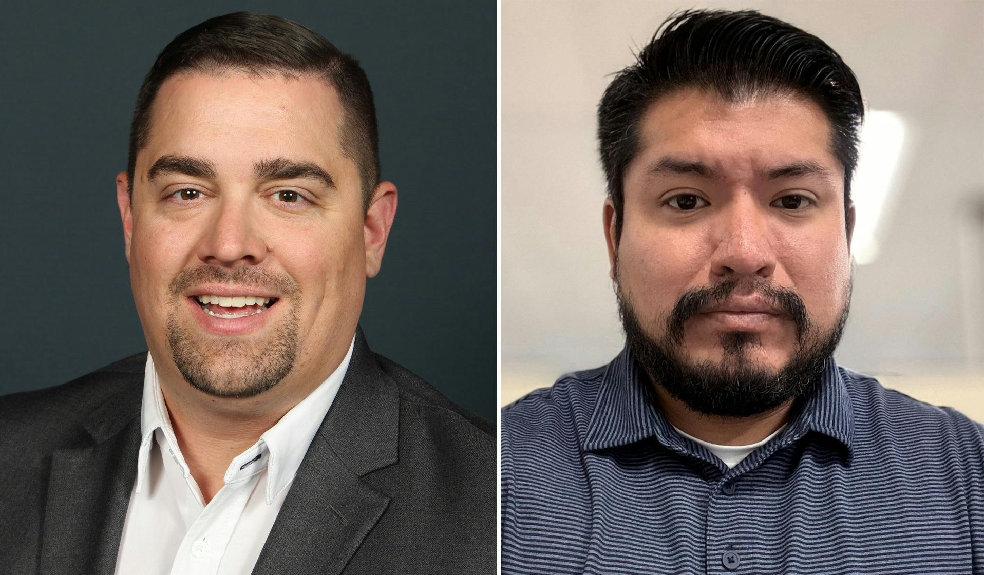 Elloitt Gabriel of Preferred Technologies (left) and Victor DesPlas of DH Pace.