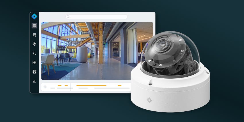 The new Rhombus R410 dome camera delivers 4K resolution, AI analytics and rugged performance for a wide range of indoor and outdoor security applications.