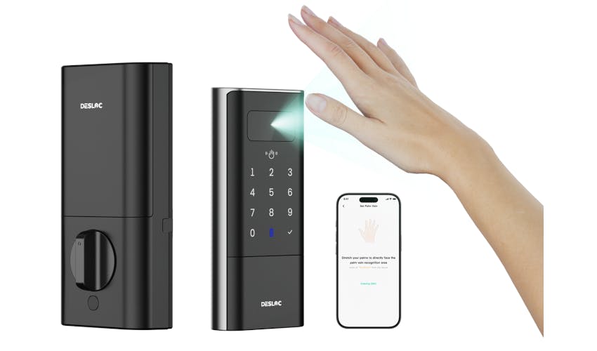 DESLOC is showcasing touchless biometric smart lock technology at CES 2026, including palm vein recognition designed to enable hands free entry at the front door.