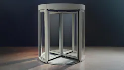 The RevLock R20-4S four-wing all-glass security revolving door from Automatic Systems is designed to combine transparency, high security and reliable throughput while integrating into modern architectural spaces. The RevLock R20-4S four-wing all-glass security revolving door from Automatic Systems is designed to combine transparency, high security and reliable throughput while integrating into modern architectural spaces.