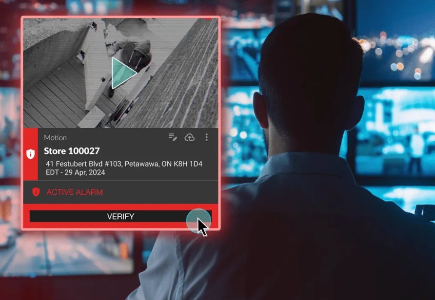 Solink showcases its enhanced VerifEye AI-assisted command center at ISC West 2026, highlighting real-time security and operational insights.