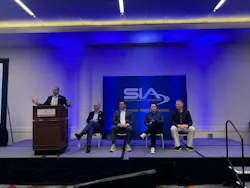 The panel discussion featured Vince Ricco, Senior Global Alliances Manager for Wasabi; Dave Stolerow, National Business Manager, Security, Siemens; Phil Coppola, Business Development Director for Mobile Solutions, HID; Erick Reynolds, National Business Development Team Lead, Hanwha. The panel discussion featured Vince Ricco, Senior Global Alliances Manager for Wasabi; Dave Stolerow, National Business Manager, Security, Siemens; Phil Coppola, Business Development Director for Mobile Solutions, HID; Erick Reynolds, National Business Development Team Lead, Hanwha.