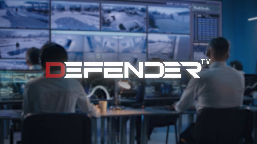 A security designer uses Design Studio within DEFENDER to convert a floor plan image into a fully annotated device layout with coverage visualization.