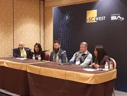 From left: Jordan Hill of HiveWatch, Thru Shivakumar of Cohesion, Jeffrey Groom of Acre Security, Jason Veiock of Bearing and Sarah Rodrigues of Acre Security. The panel focused on how purpose-built AI is being applied in real-world security operations to turn complex data into actionable insight and drive more proactive response. From left: Jordan Hill of HiveWatch, Thru Shivakumar of Cohesion, Jeffrey Groom of Acre Security, Jason Veiock of Bearing and Sarah Rodrigues of Acre Security. The panel focused on how purpose-built AI is being applied in real-world security operations to turn complex data into actionable insight and drive more proactive response.