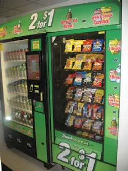 The Quickstore24 has an interactive video touchscreen, a bill acceptor, credit card reader, a thumbprint payment option and a coin acceptor. The Quickstore24 has an interactive video touchscreen, a bill acceptor, credit card reader, a thumbprint payment option and a coin acceptor.