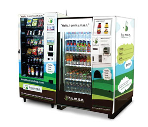 H.U.M.A.N. Healthy Vending offers machines, products, merchandising, locations, remote monitoring and multiple payment options.
