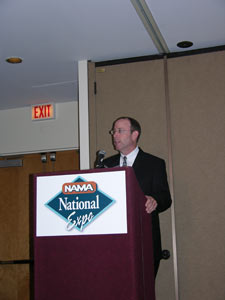 Ned Monroe of NAMA tells operators they will have to post nutritional information at point of sale in the next three years.