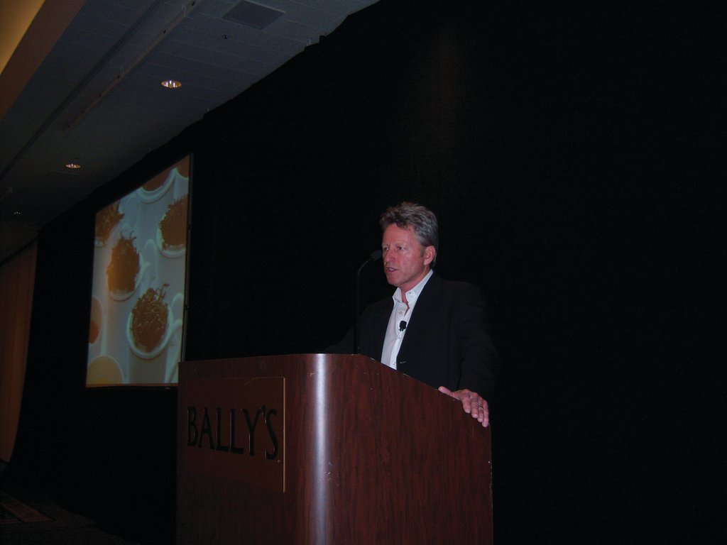 Tea expert Steve Smith describes the opportunity for tea's growth during the National Automatic Merchandising Association CoffeeTea&Water Show in Las Vegas