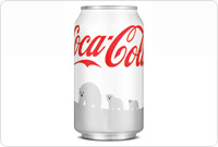 Coca-Cola's white Coke cans will help build awareness to protect polar bear habitats.