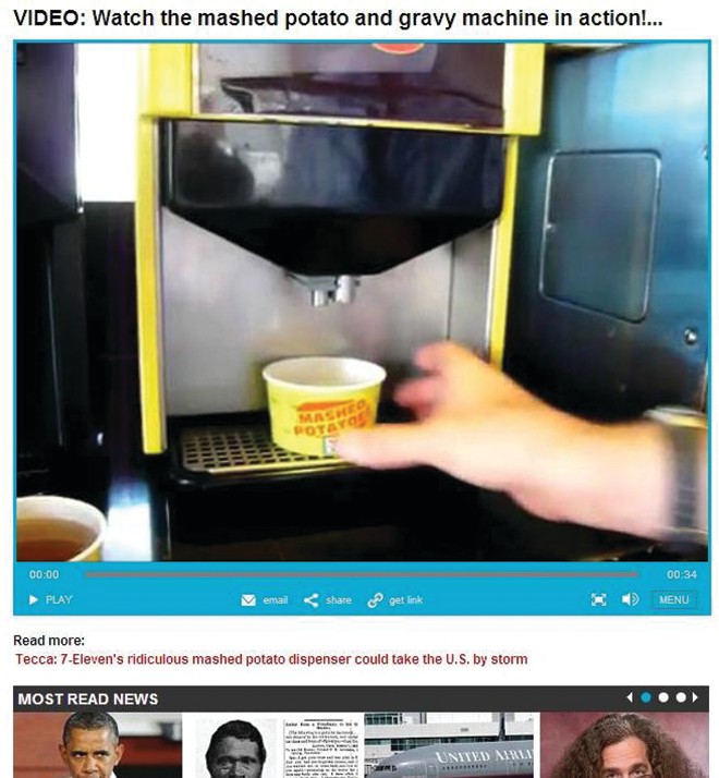 Video Mashed Potato Gravy Vend 10743134