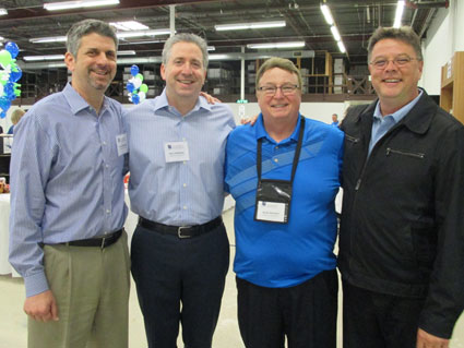 Dan Lieberman, Hal Lieberman, and Kurk Johnson of Lieberman Companies with Scott Amundson of C&S Vending