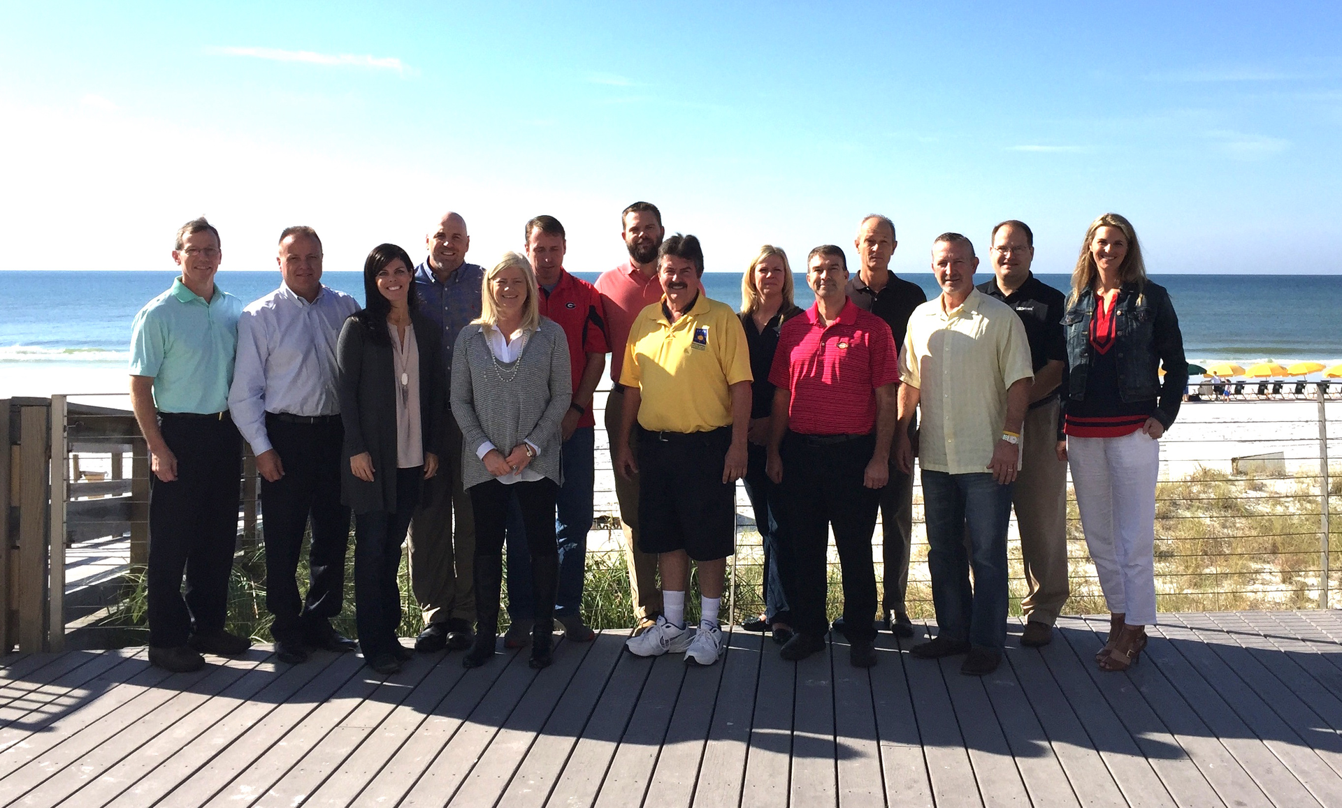 SEVA Planning Board (L-R) Dod Hamre, John Eastlack, Heather Stage, Rick Colloredo, Pam Beals, Scott Plaisted, Mickal McMath, Bill Baker, Kelly Saad, Richard Mabile, Greg Breland, David Ward, Lee Williams and Lauren Harris