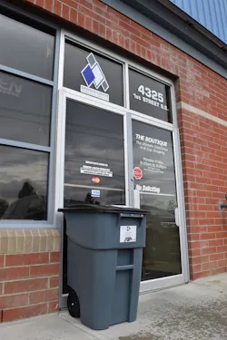 DawsCo's new recycling bin outside The Boutique K-Cup Store DawsCo's new recycling bin outside The Boutique K-Cup Store