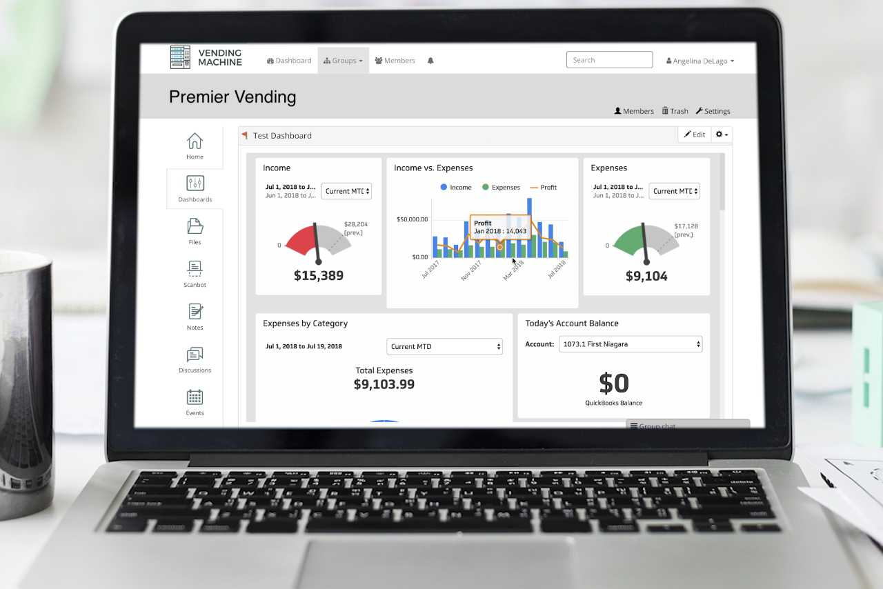 botkeeper vending dashboard