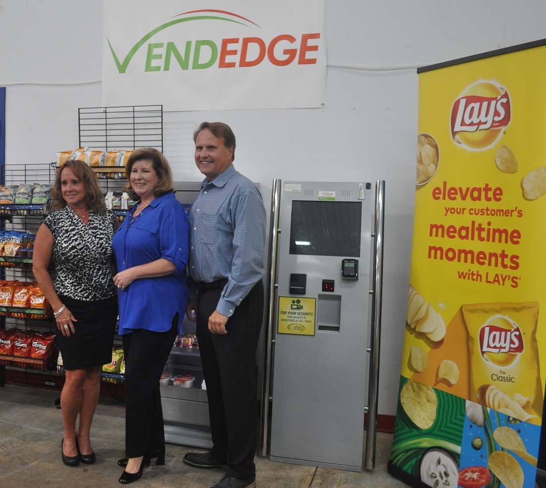 Rep. Karen Handel, center, met Vendedge employees and owners, Sandy Thorton, far right, and Dennis Thorton, as a result of the NAMA Fly-In.
