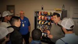 Crane Merchandising Systems associates showcase opportunities in the vending industry to middle school students at the company's 2019 Career Day. The event, held March 7, was part of Crane's celebration of the inaugural National Vending Day. Crane Merchandising Systems associates showcase opportunities in the vending industry to middle school students at the company's 2019 Career Day. The event, held March 7, was part of Crane's celebration of the inaugural National Vending Day.