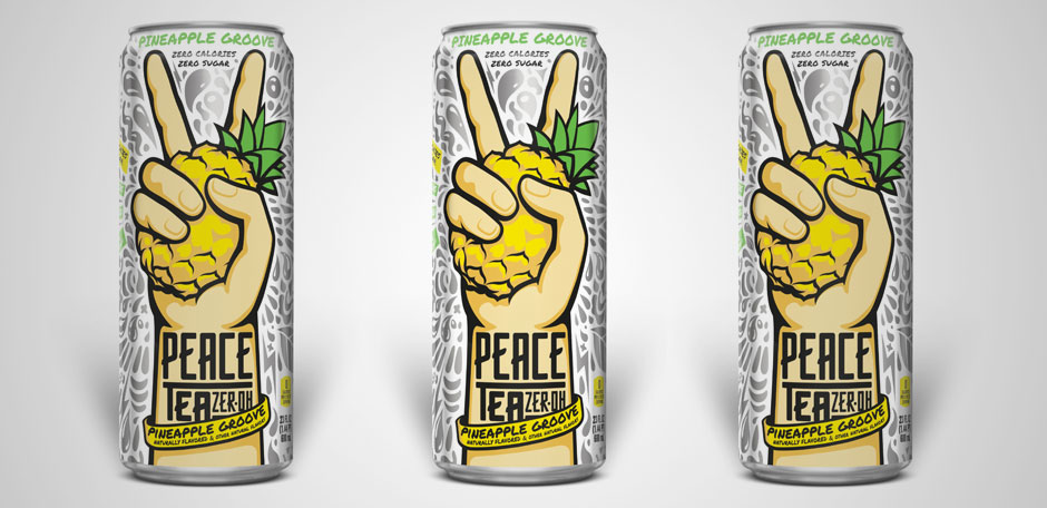 Coca-Cola North America launched Peace Tea ZER-OH Pineapple Groove in April 2019.