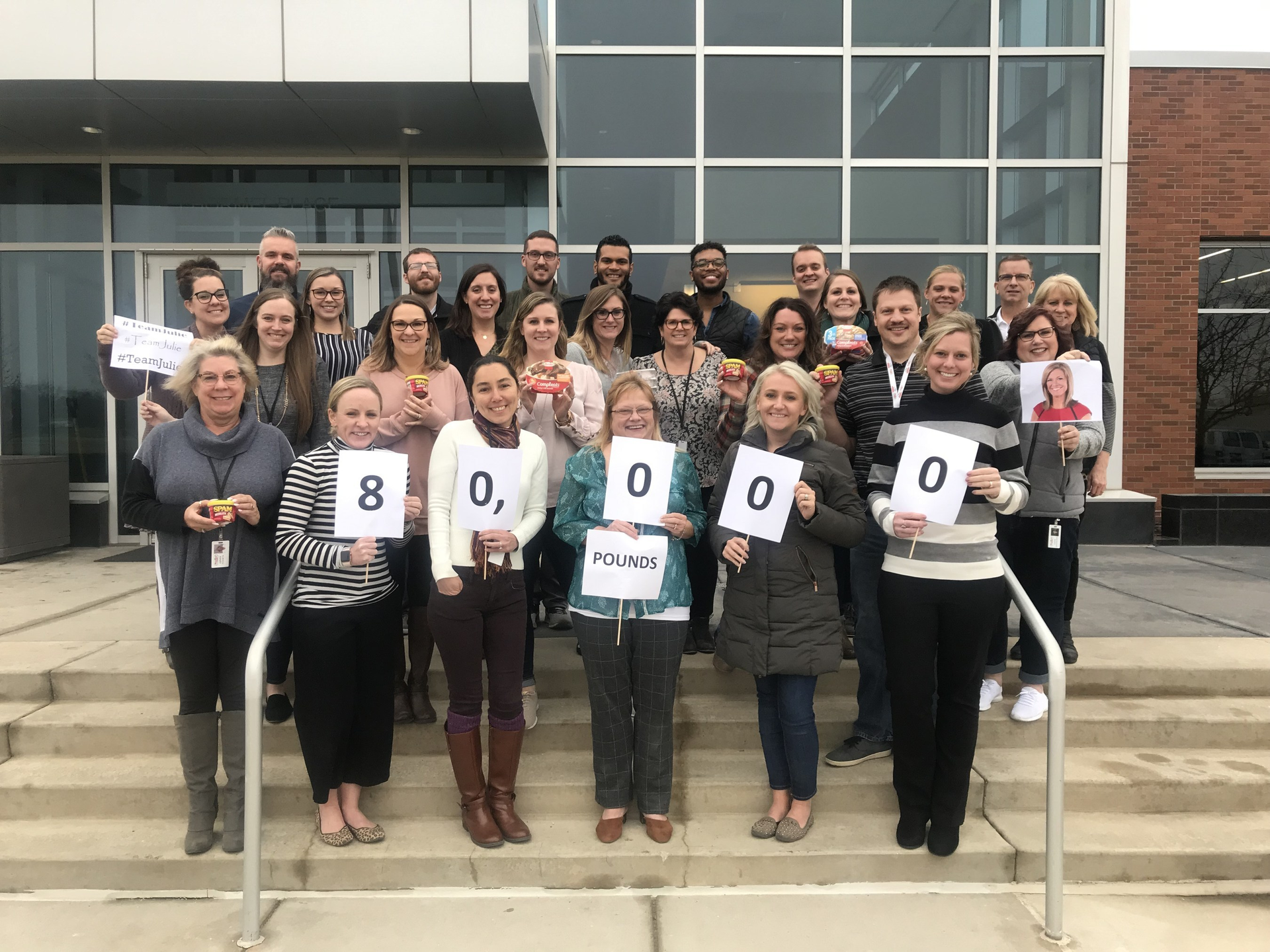 Hormel Foods Corporation announced Nov. 21 a donation of 80,000 pounds of food to support #TeamJulie in the KARE 11 Food Fight. The Food Fight is a competitive food drive between the KARE 11 (Minneapolis, Minn.) news anchors that benefits the Second Harvest Heartland food bank.