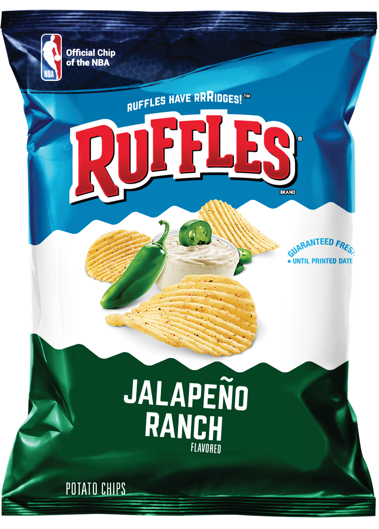 Ruffles Jalape&ntilde;o Ranch Flavored Potato Chips