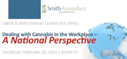 Heather Bailey and Michael Wong of SmithAmundsen LLC will present 'Dealing with Cannabis in the Workplace - A National Perspective,' in both webinar and in-person formats at noon Feb. 20 in Chicago. Heather Bailey and Michael Wong of SmithAmundsen LLC will present 'Dealing with Cannabis in the Workplace - A National Perspective,' in both webinar and in-person formats at noon Feb. 20 in Chicago.