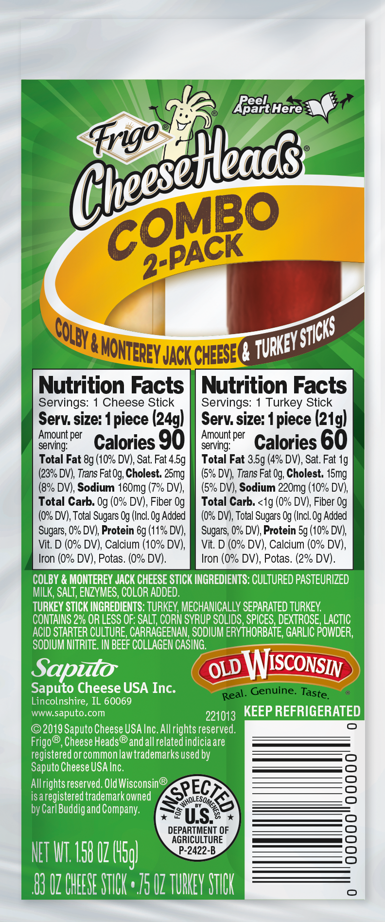 Frigo Ch 2 Ct Colby Turkey Render