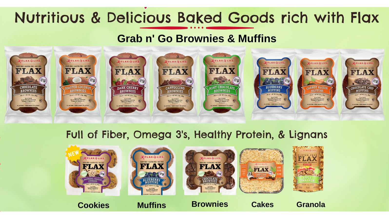 Flax4 Life Muffins Brownies