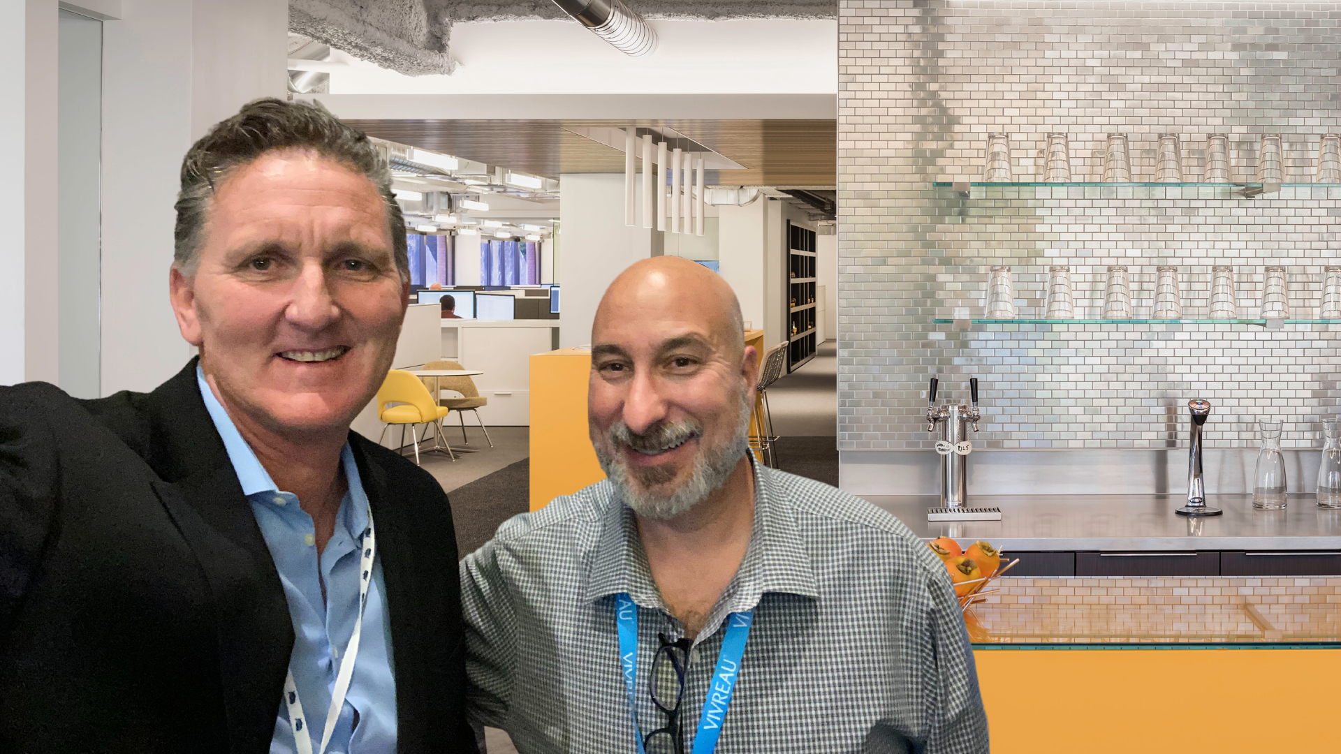 Neil Swindale of Coolbreakrooms and Steve Silha of Vivreau