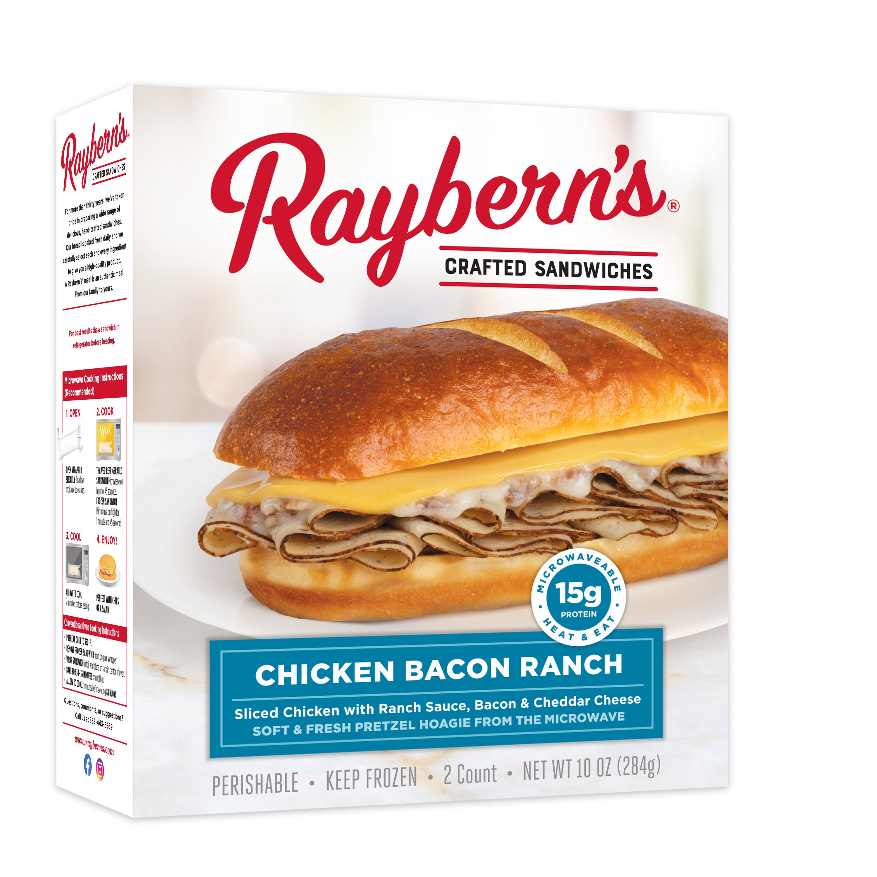 Raybern's Chicken Bacon Ranch sandwich