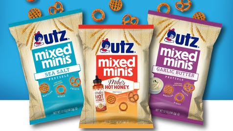 Utz unveils new mixed minis pretzels