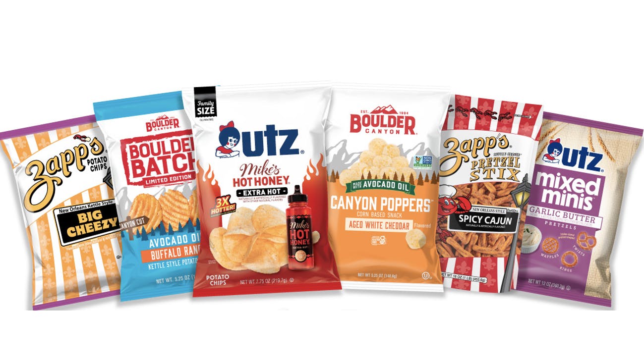 Utz Brands features new and best-selling chips, pretzels and poppers at Sweets & Snacks Expo