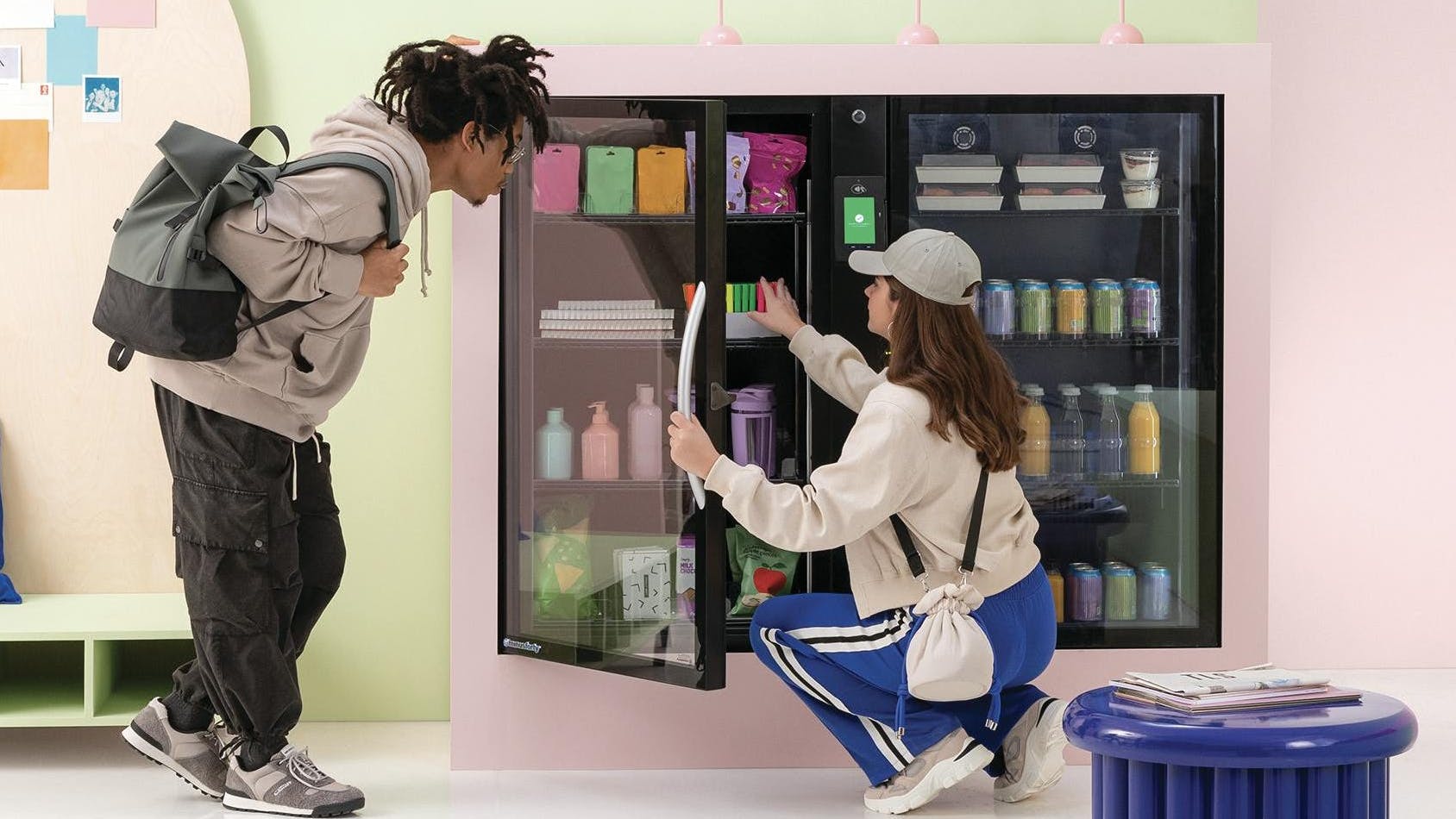 Smart coolers and markets use AI-driven technology to monitor product selections and charge for only what is taken.