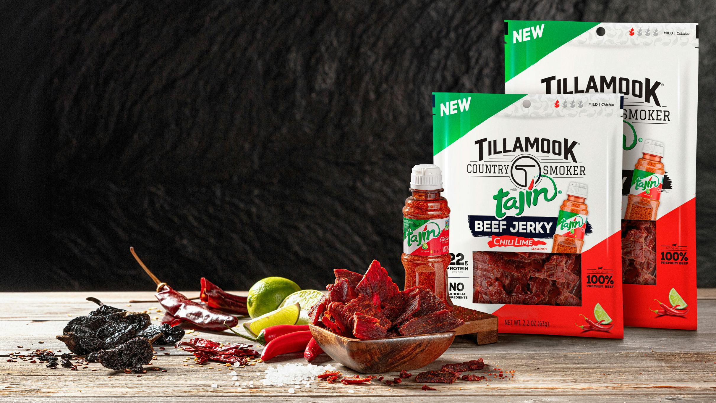 Tillaook Taj&iacute;n-flavored beef jerky