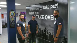 Client services manager Genecarlos Severino joins Billy Mandile and Brandon Mandile, the founders of Marché, at the company’s offices in Farmingdale, N.Y. Client services manager Genecarlos Severino joins Billy Mandile and Brandon Mandile, the founders of Marché, at the company’s offices in Farmingdale, N.Y.