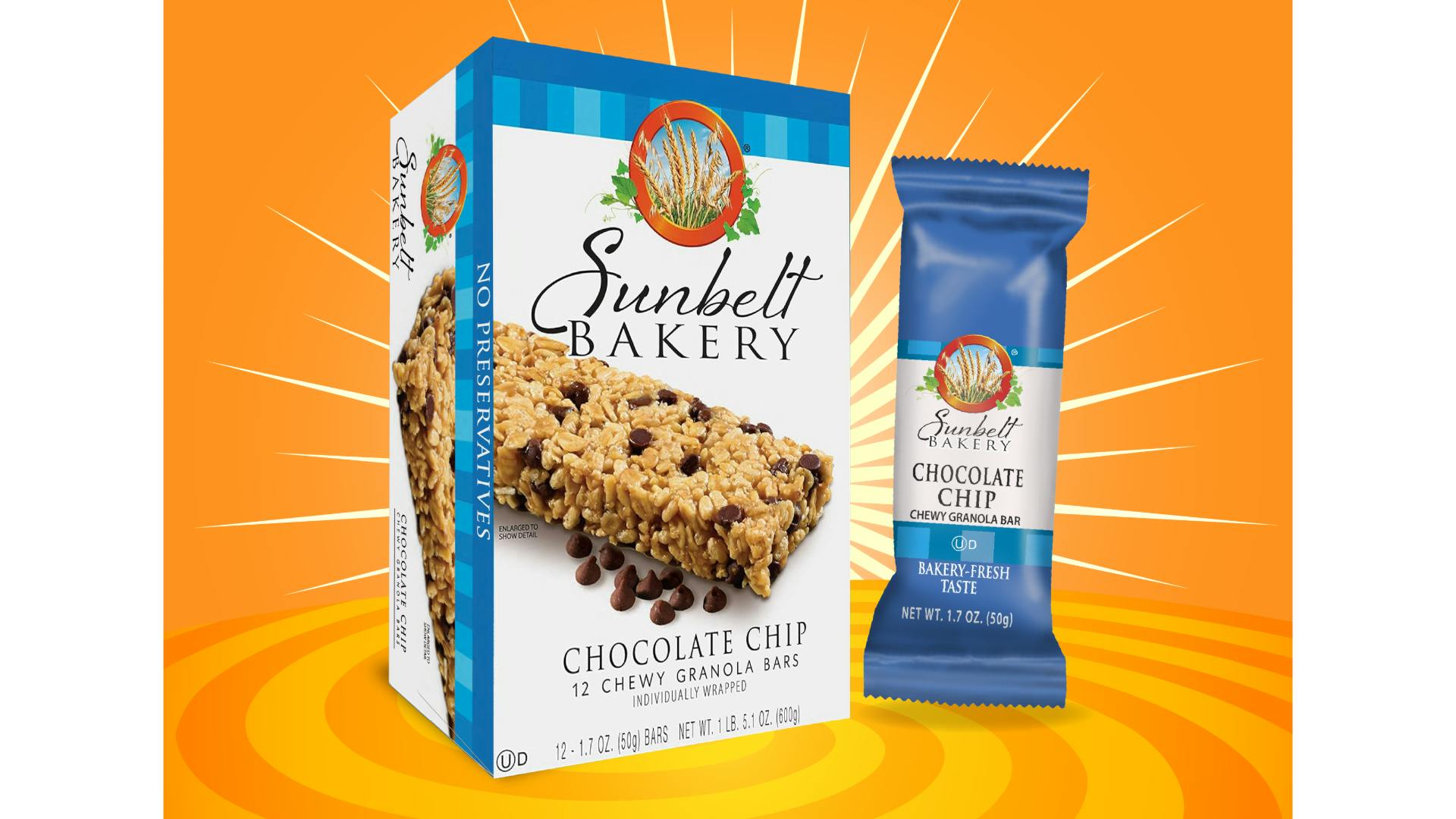 Sunbelt Bakery Chocolate Chip Chewy Granola Bar