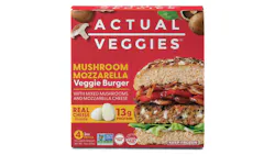 Actual Veggies Mushroom Mozzarella Veggie Burger Actual Veggies Mushroom Mozzarella Veggie Burger