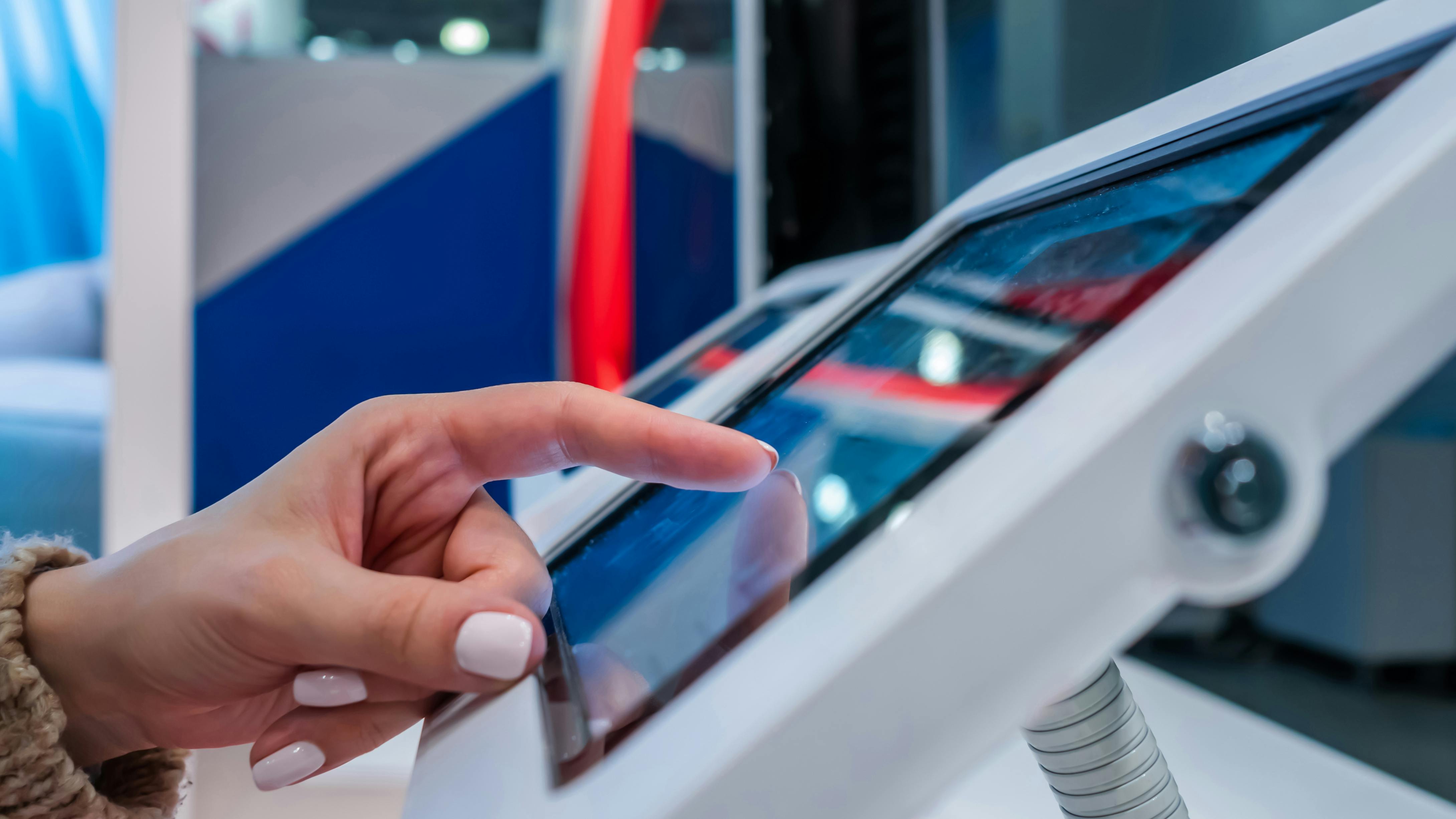 Kiosks like the one shown in this stock image have become ubiquitous in modern commerce. Nayax and N-and Group will partner to develop smart screens with embedded payment technology.