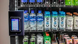 A point-of-sale device with a smart lock can include daisy-chain functionality for multiple coolers. A point-of-sale device with a smart lock can include daisy-chain functionality for multiple coolers.