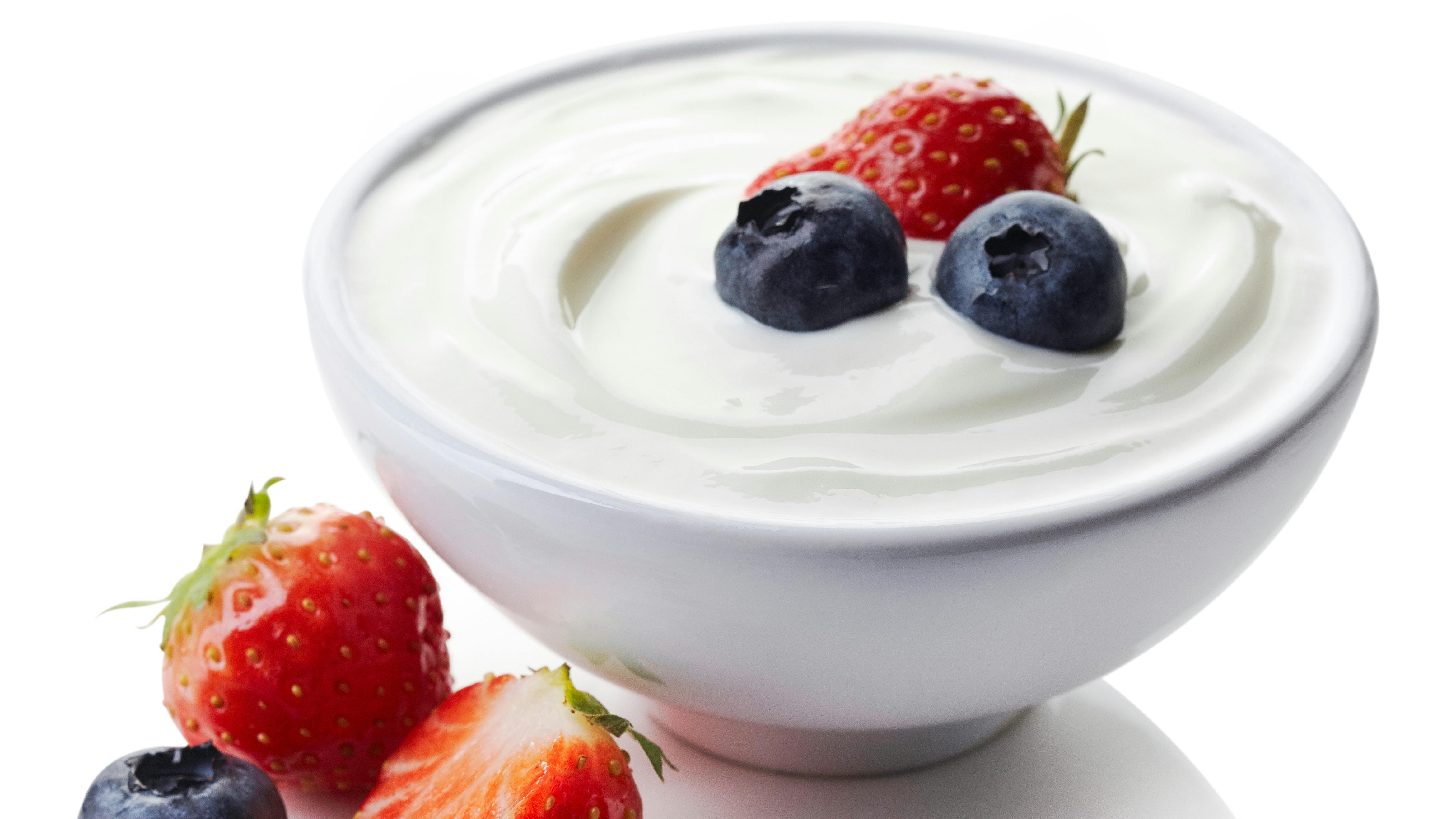 yogurt in a bowl with fruit