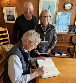 Bob and Peg Tullio met Mensun Bound, the leader of the team that found the lost Shackleton ship Endurance in 2022. Bob and Peg Tullio met Mensun Bound, the leader of the team that found the lost Shackleton ship Endurance in 2022.
