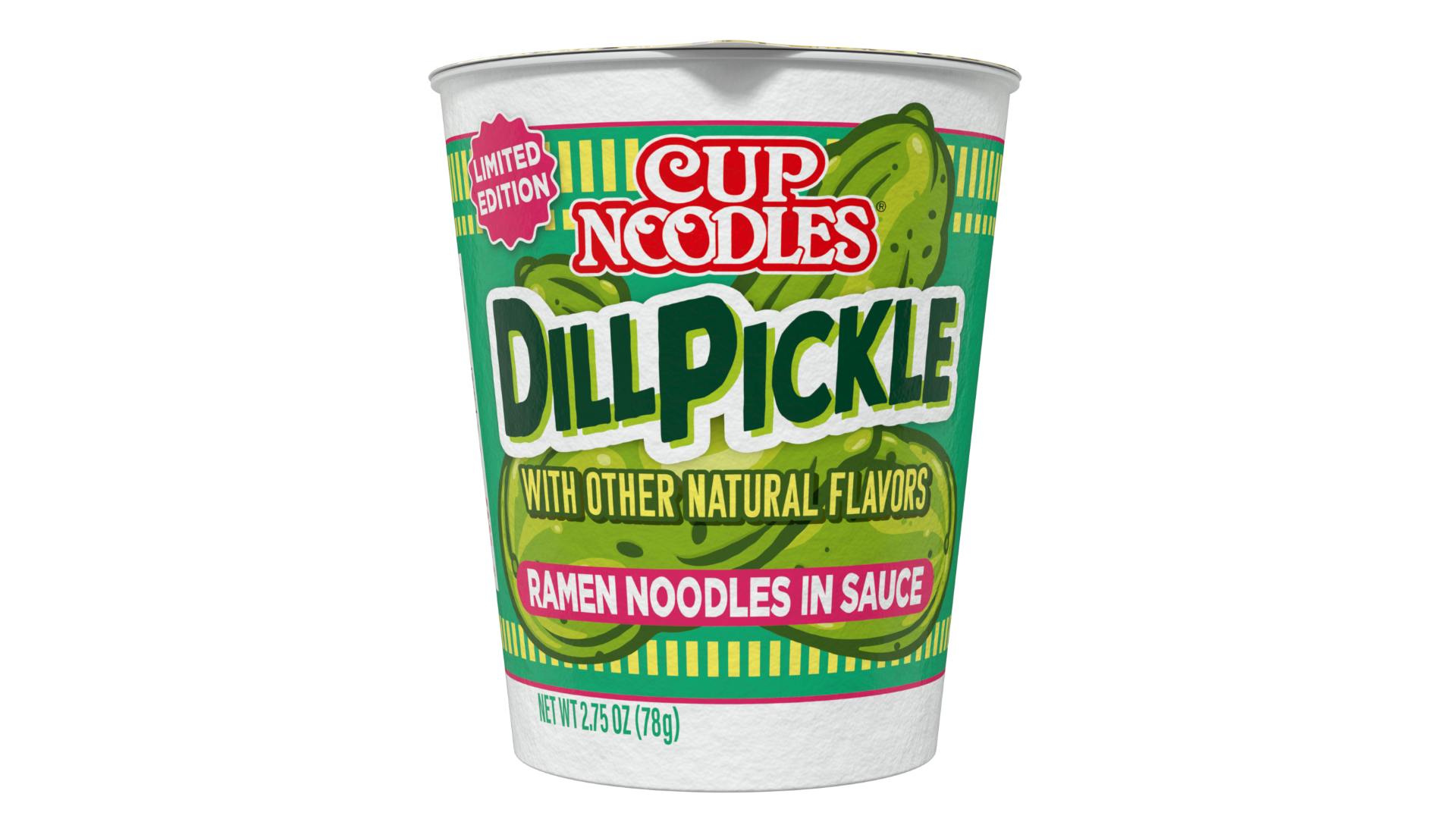 Nissin Foods USA is launching Cup Noodles Dill Pickle