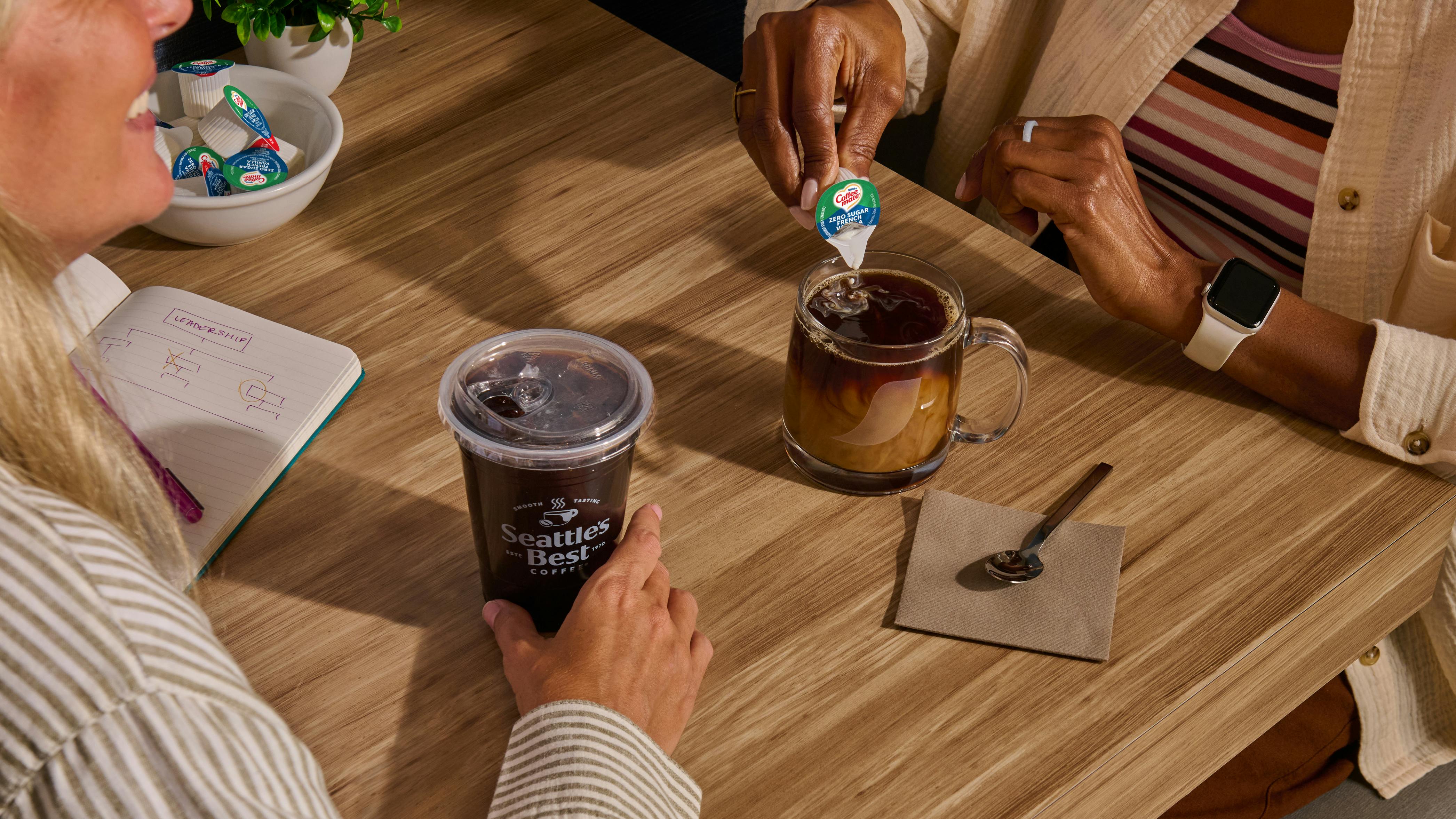 Seattles's Best Coffee and Coffee mate creamer for a coffee break from Nestl&eacute; Professional Solutions