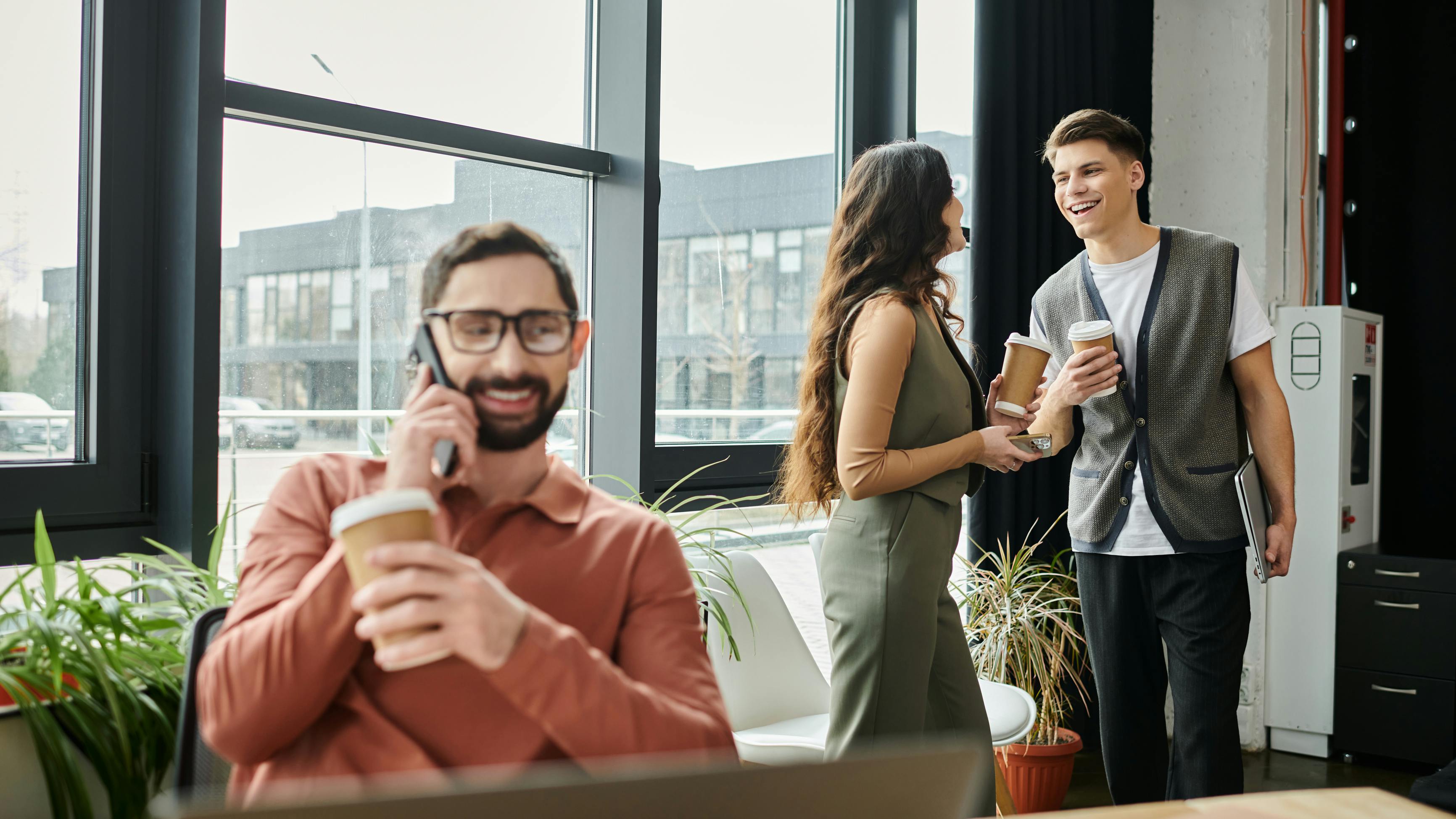 stock image office break room