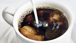 coffee into a cup of coffee stock image coffee into a cup of coffee stock image