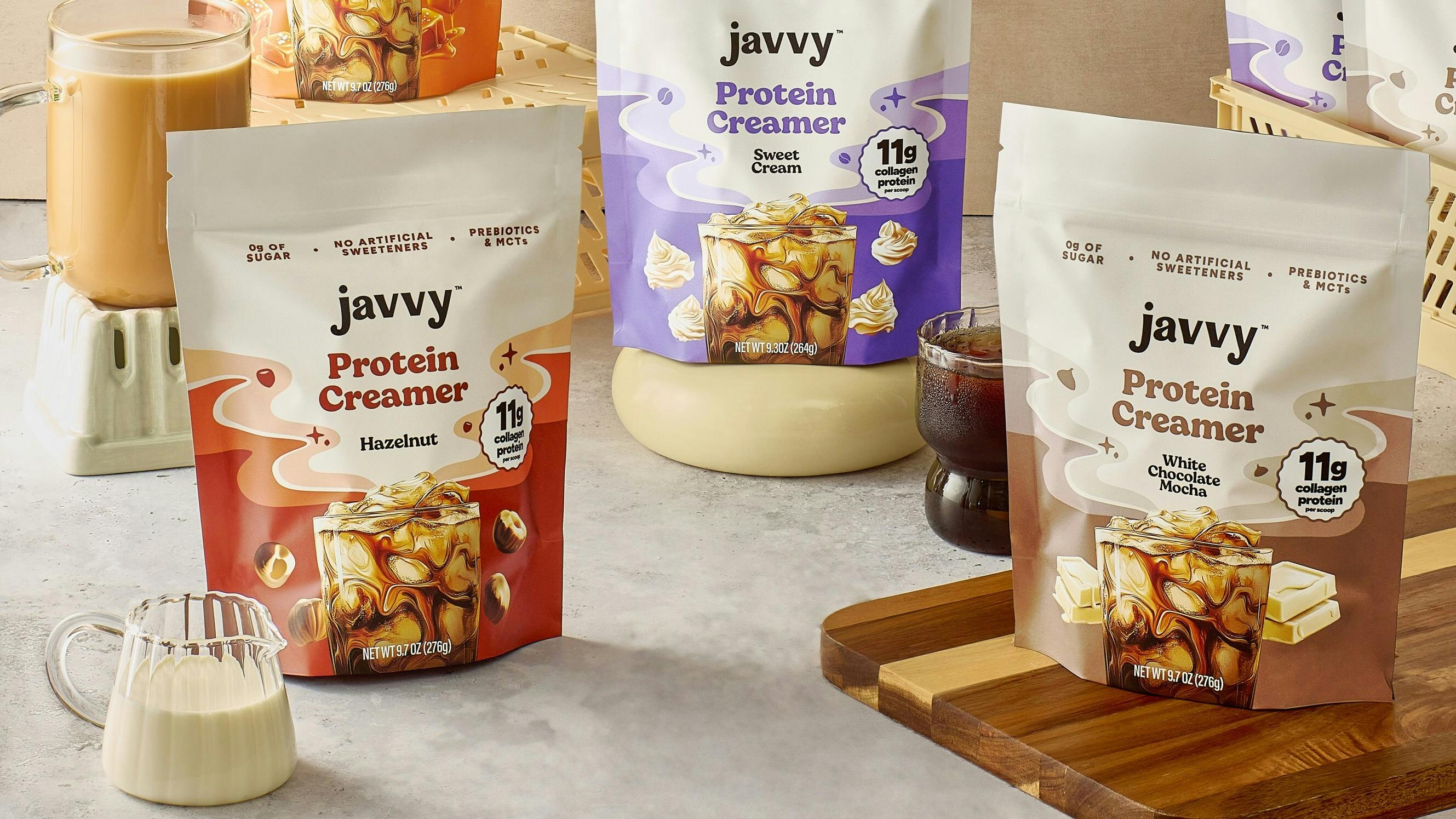 Javvy Coffee protein creamer adds three new flavors