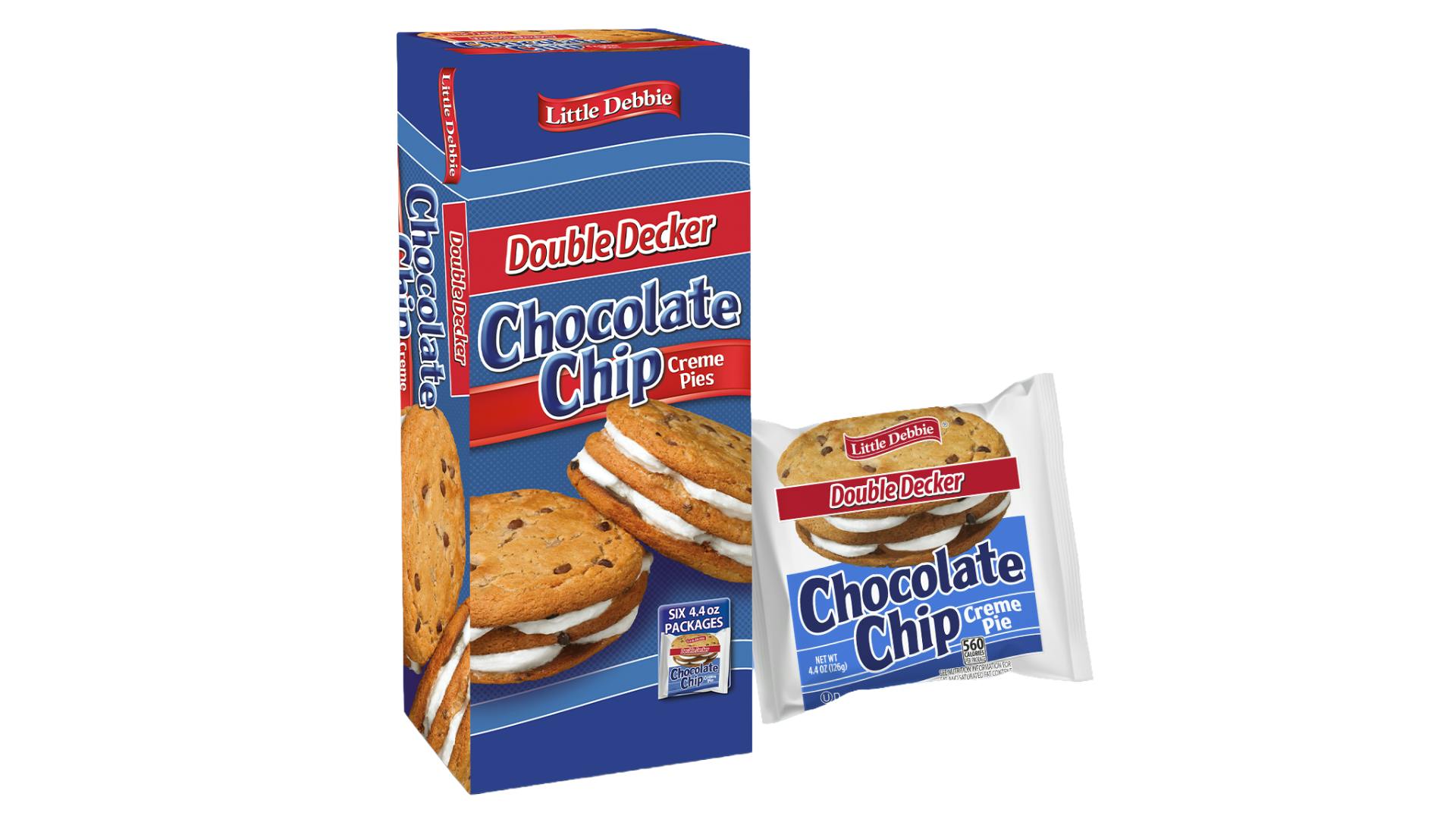 Little Debbie Double Decker Chocolate Chip Creme Pie